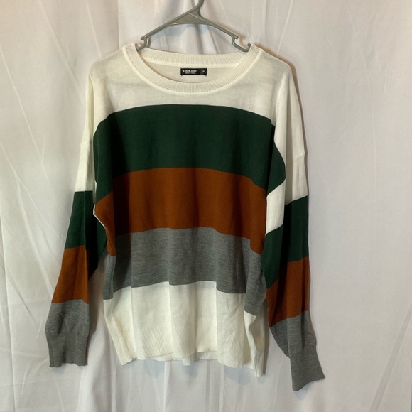 SHEIN Sweaters - SHEIN Curve Women’s Colorblock Crewneck Sweater Plus Size 2X